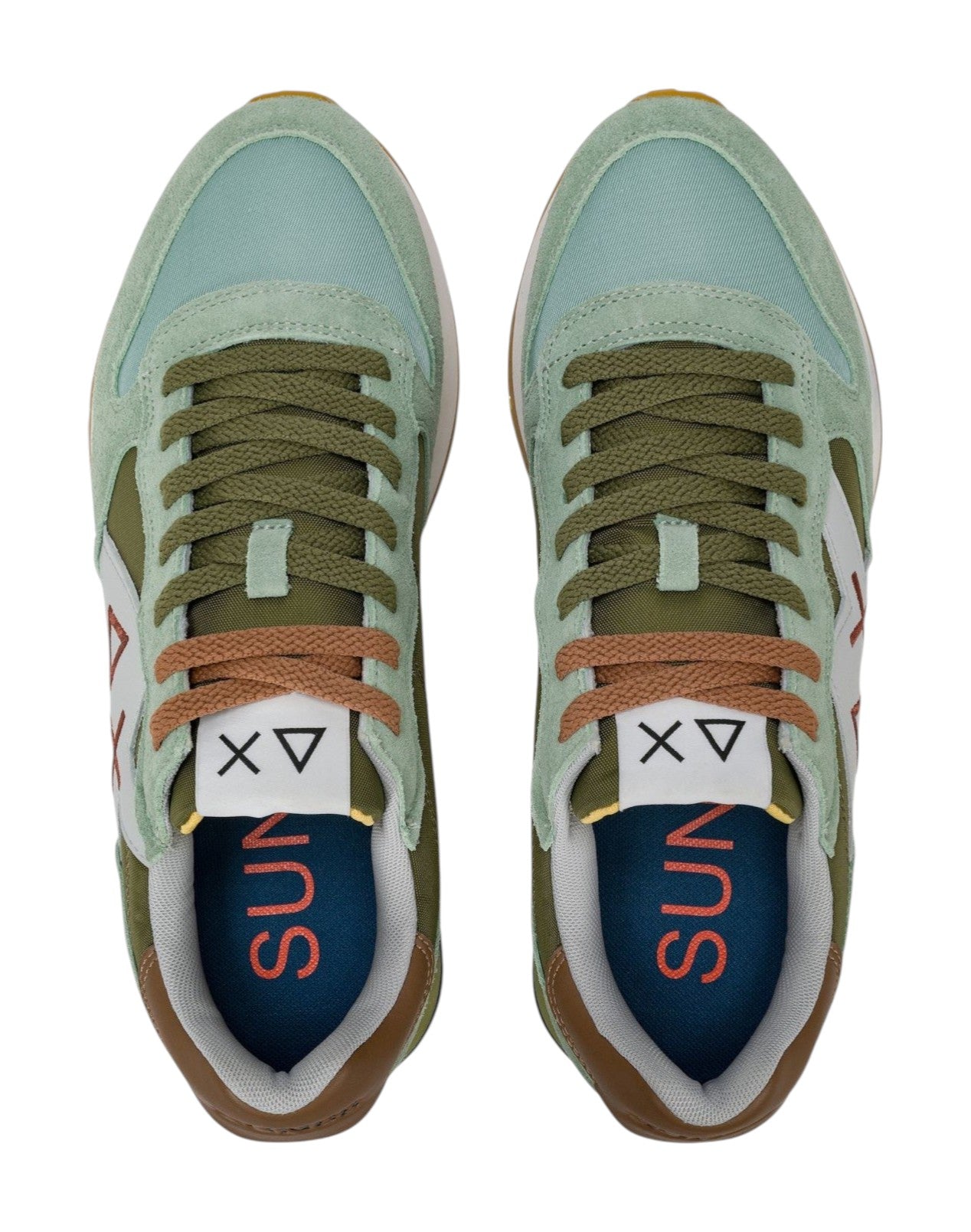 Sneakers Sun68 uomo BZ361168419 Jaki 2.0 Bicolor Salvia Militare<BR/> 