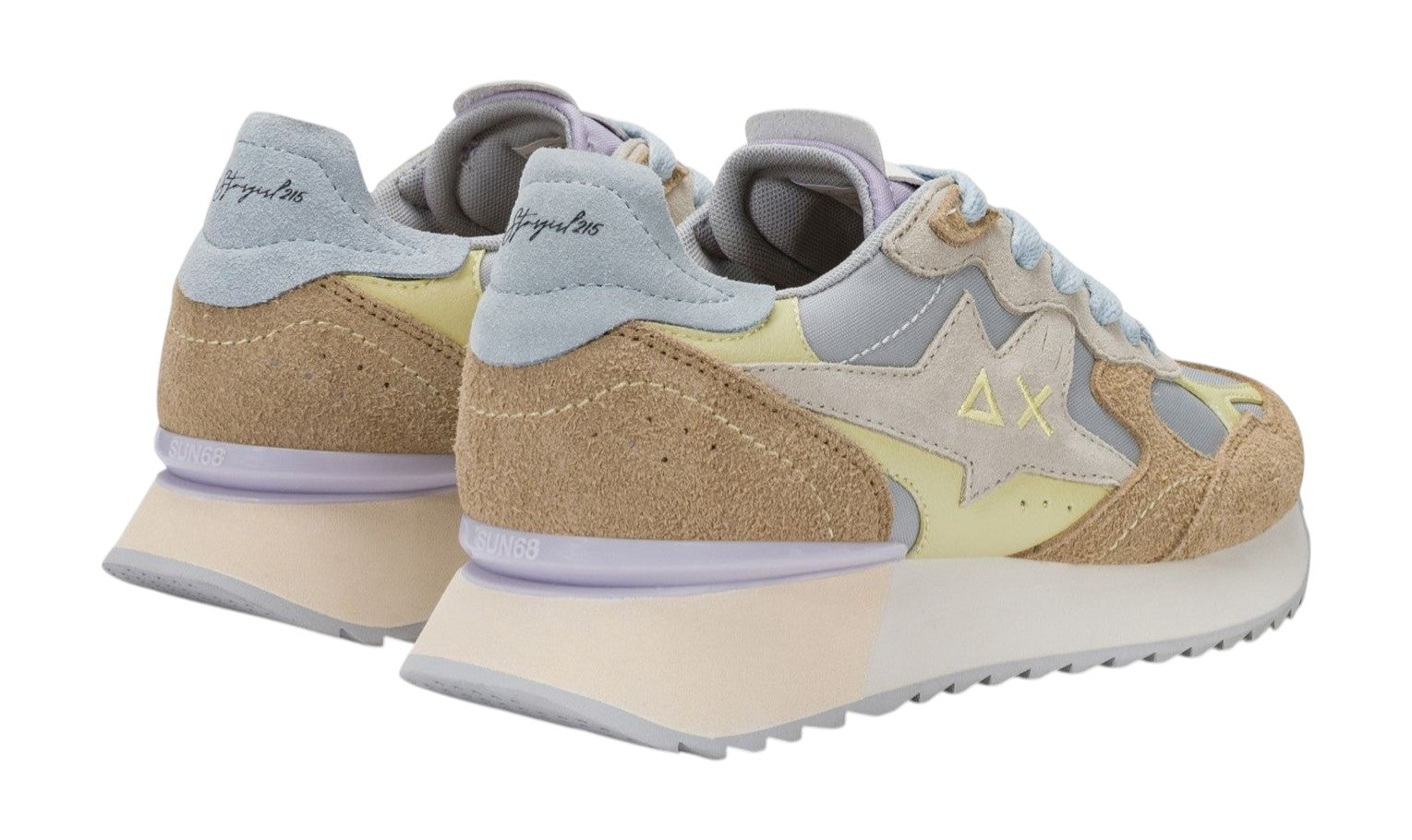 Sneakers Sun68 donna BZ3621506 Stargirl Multicolor Option Grigio chiaro<BR/> 
