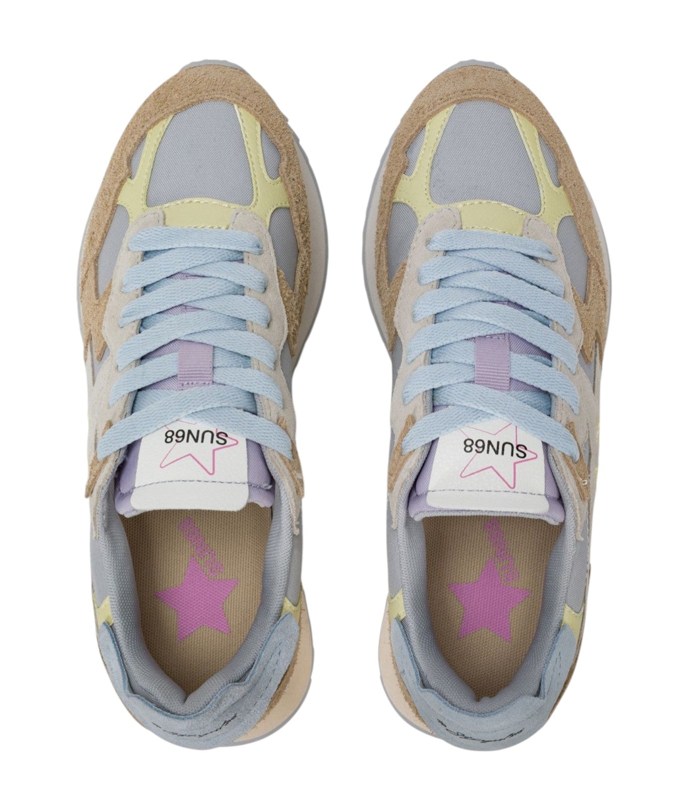 Sneakers Sun68 donna BZ3621506 Stargirl Multicolor Option Grigio chiaro<BR/> 