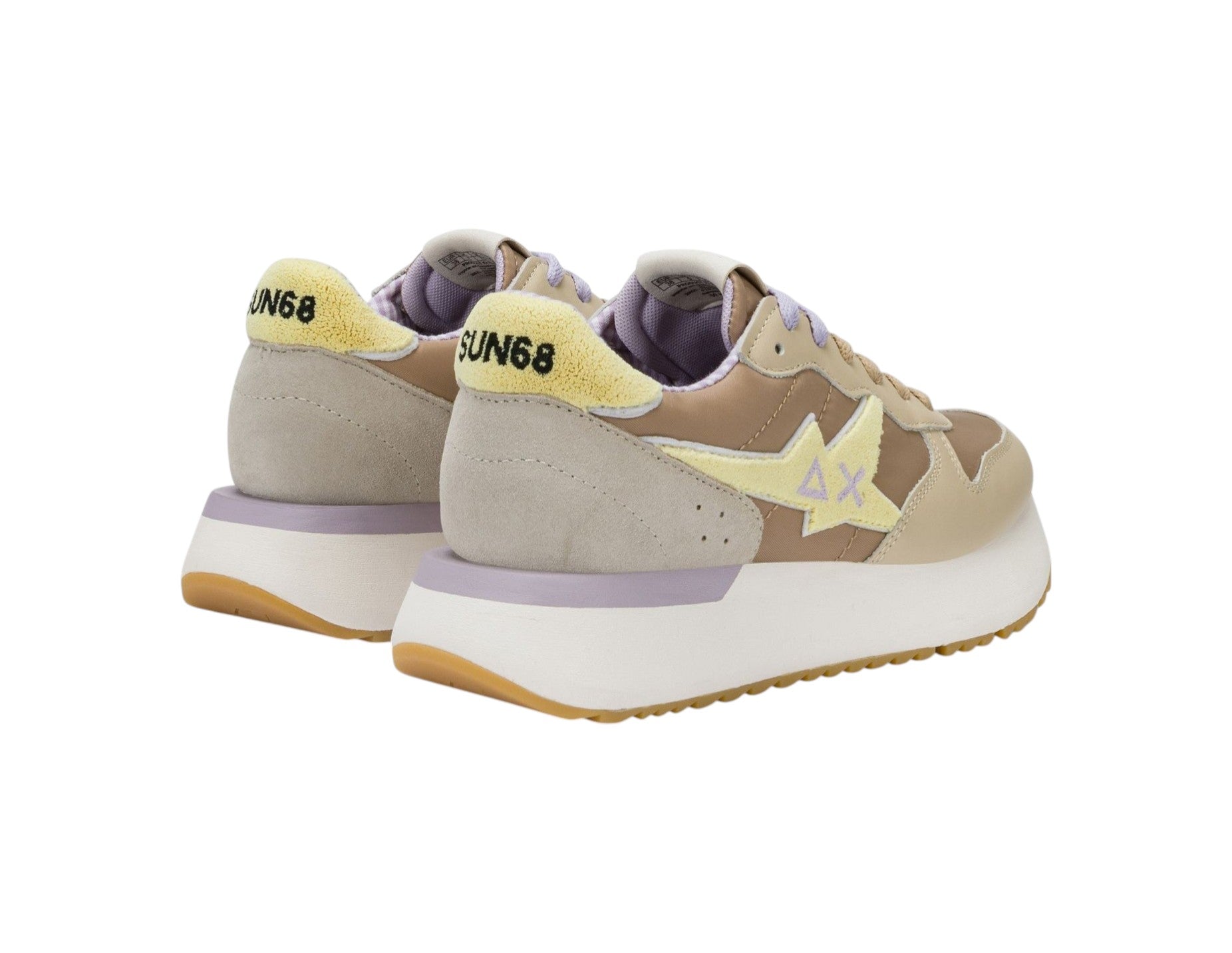 Sneakers Sun68 donna BZ36222 16 Big Stargirl Sponge Beige<BR/> 