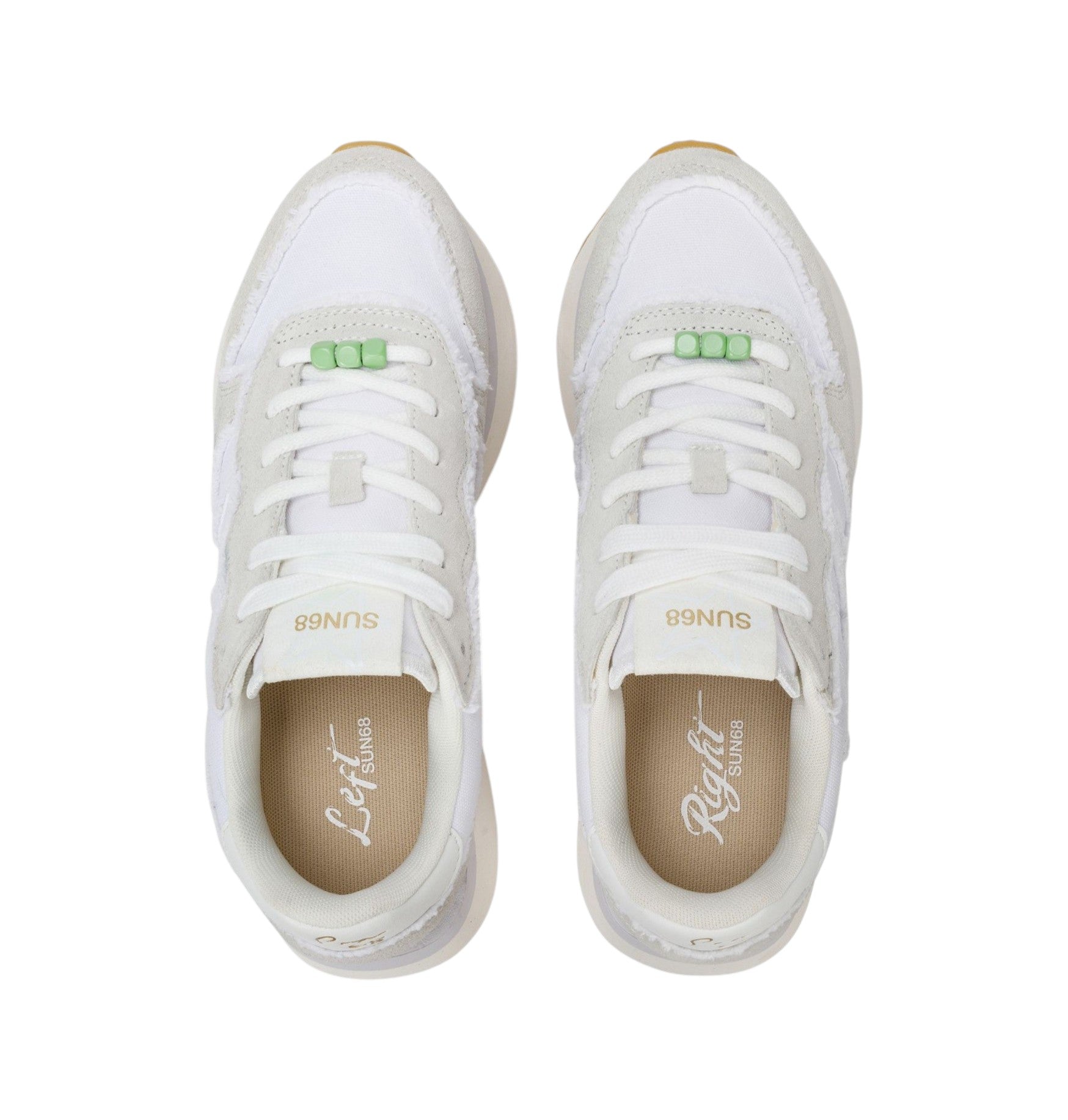 Sneakers Sun68 donna BZ36223 01 Big Stargirl Canvas Bianco<BR/> 