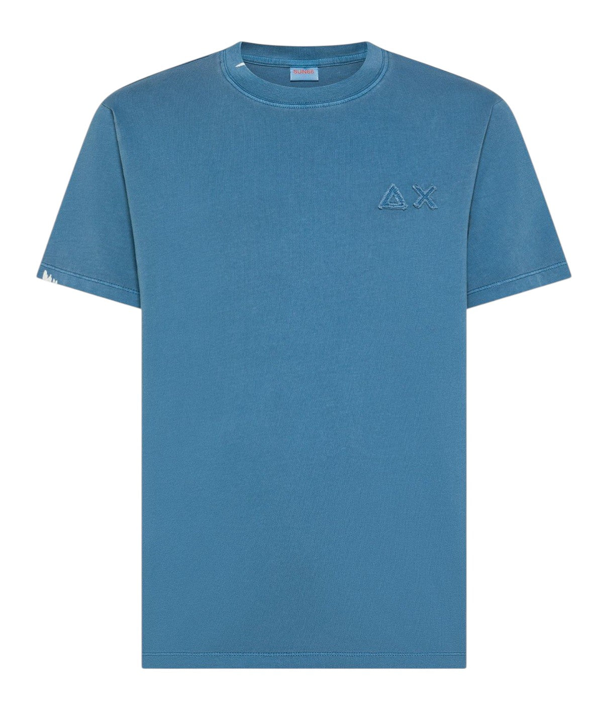 T-shirt Sun68 uomo T3611356 Basic Cotton Jersey Vintage Blu avio<BR/> 
