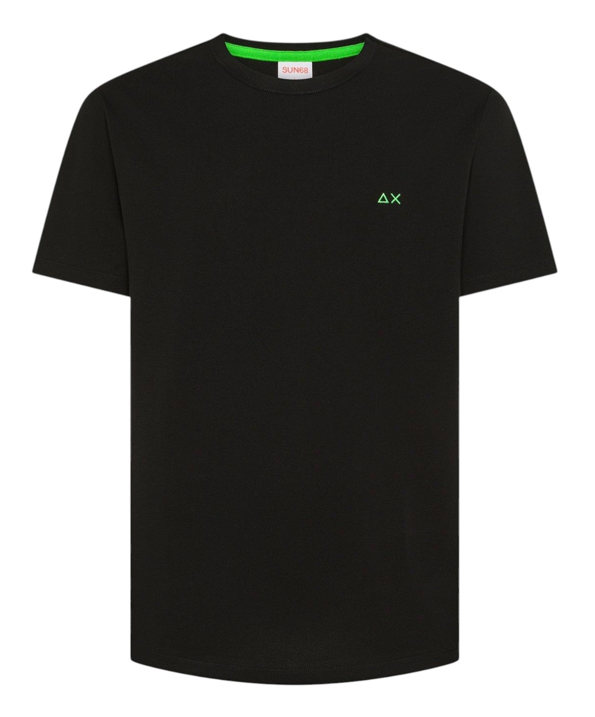 T-shirt Sun68 uomo T3611811 Piquet Solid Color Nero<BR/> 