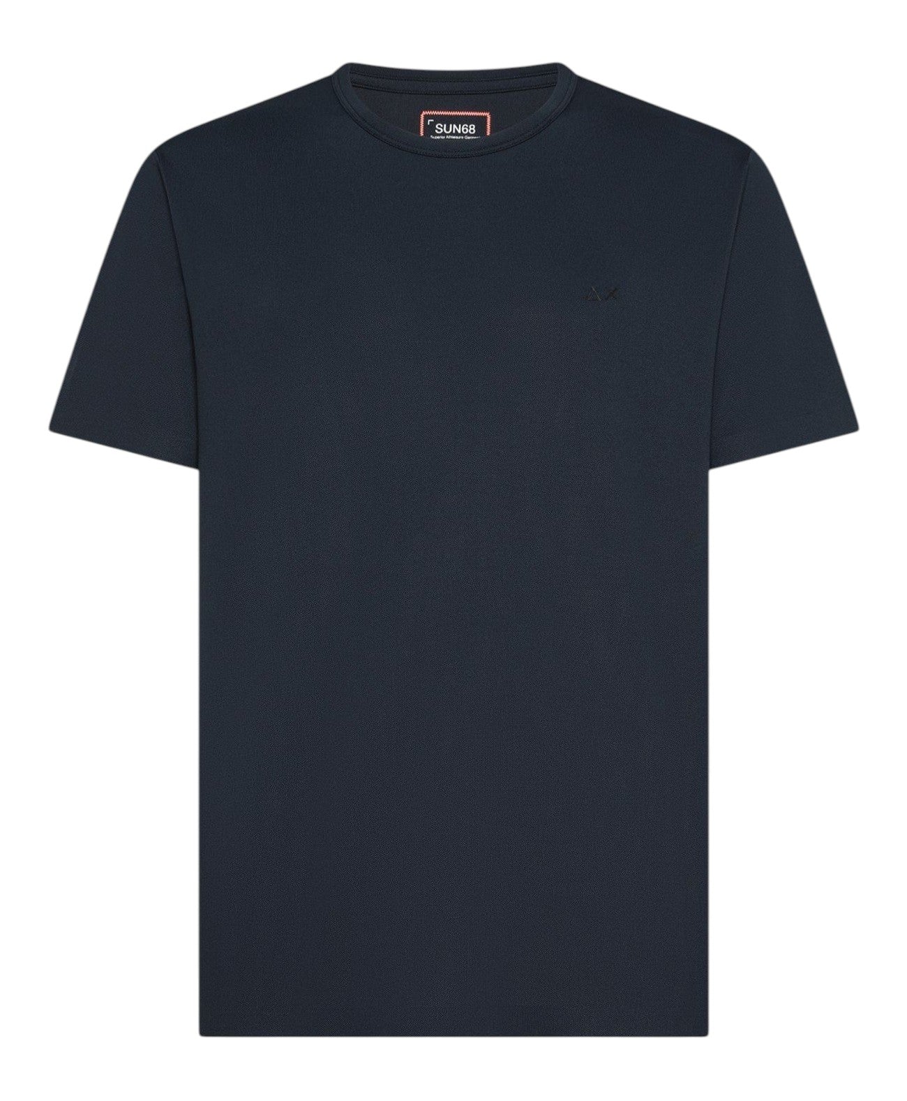 T-shirt Sun68 uomo T3613507 Piqué Stretch Tech Blu Navy<BR/> 