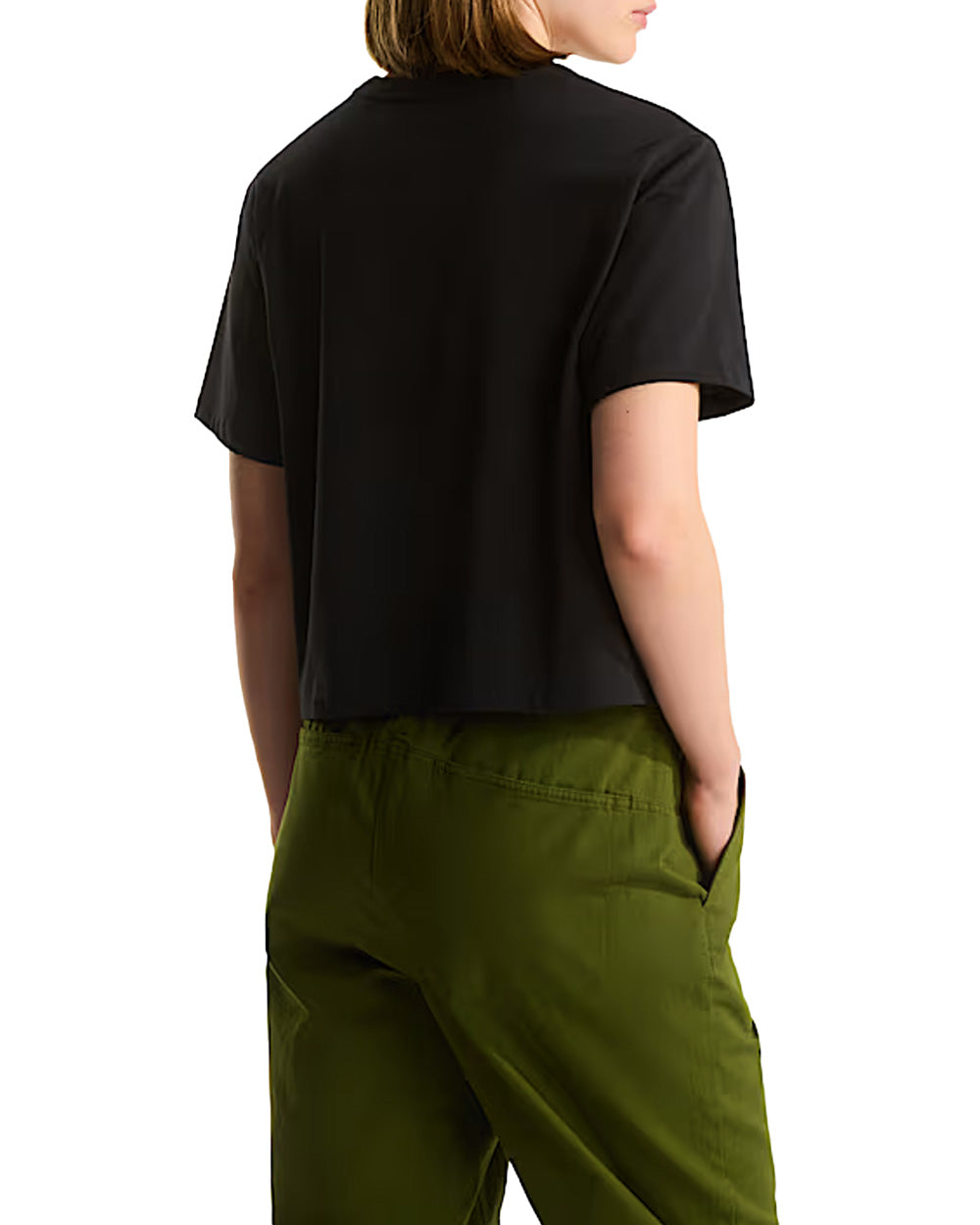 T-shirt THE NORTH FACE donna Evolution Simple Dome Cropped Relaxed 8FDH Nera 