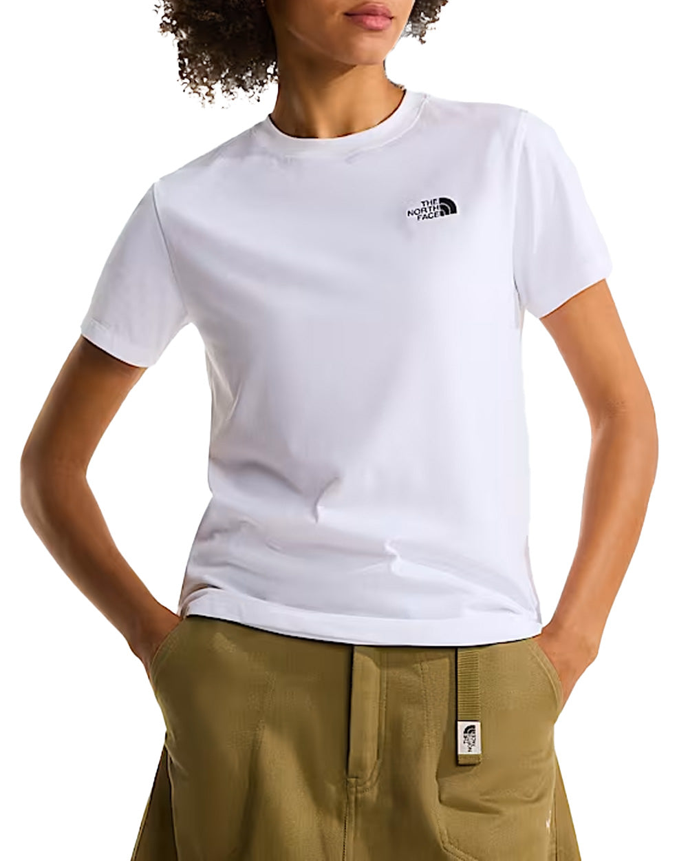 T-shirt THE NORTH FACE donna Evolution Simple Dome Slim 8FX7 Bianca 
