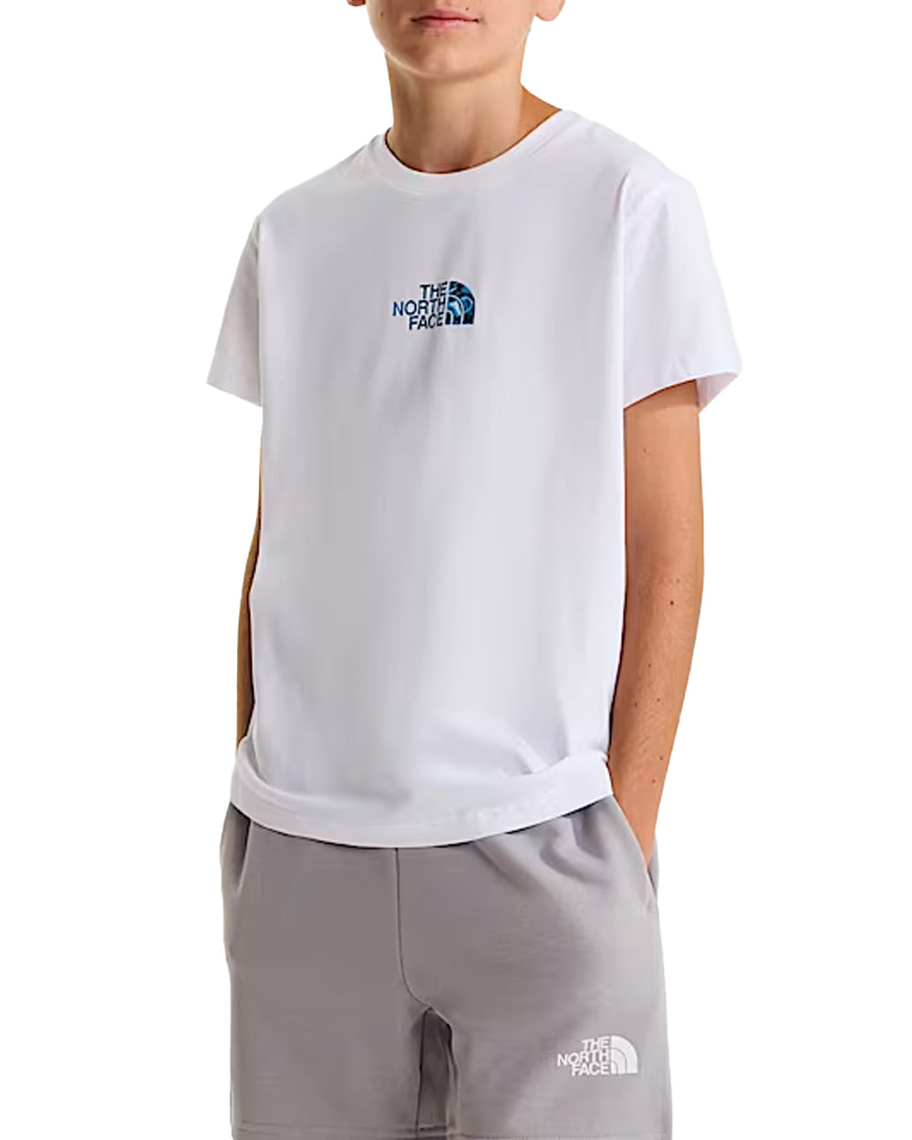 T-shirt THE NORTH FACE bambino Liquid Logo Regular 8G1W Bianca 