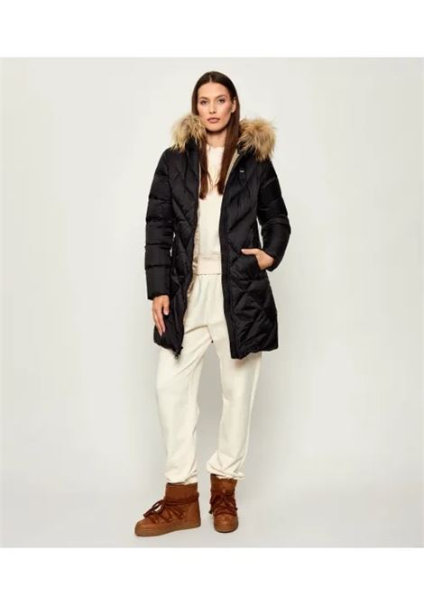 Piumino Lungo Althea Nero con Pelliccia Removibile BLAUER | Piumino | BLDK03098999EI