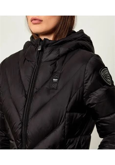 Piumino Lungo Althea Nero con Pelliccia Removibile BLAUER | Piumino | BLDK03098999EI
