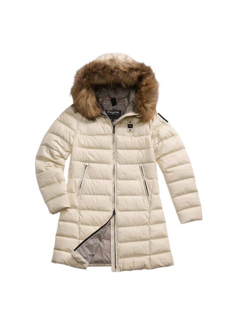 Piumino Lungo Kristin Grigio Mattino con Interno Grigio Nebbia BLAUER | Piumino | BLDK03103907GG